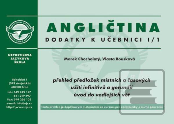 ANGLICTINA DODATKY K UCEBNICI I/1