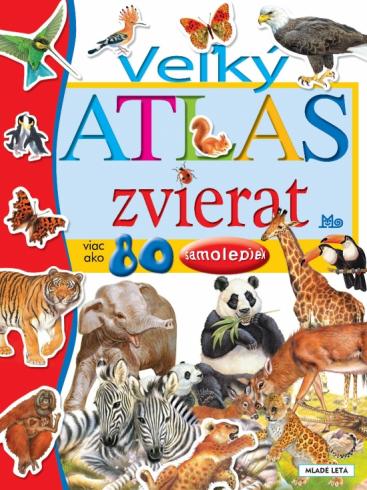 VELKY ATLAS ZVIERAT SO SAMOLEPKAMI