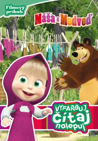MASA A MEDVED - VYFARBUJ, CITAJ, NALEPUJ