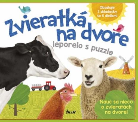 ZVIERATKA NA DVORE - LEPORELO S PUZZLE