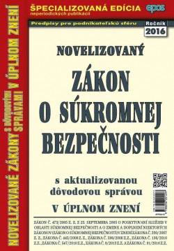 NOVELIZOVANY ZAKON O SUKROMNEJ BEZPECNOSTI