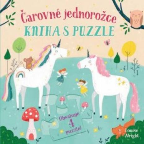 CAROVNE JEDNOROZCE - KNIHA S PUZZLE