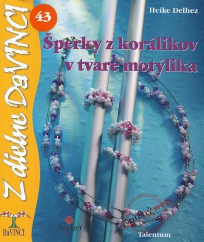SPERKY Z KORALIKOV V TVARE MOTYLIKA