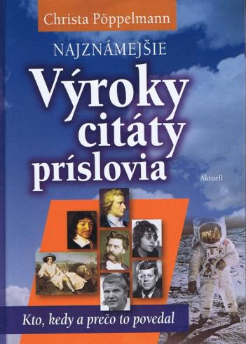 VYROKY, CITATY, PRISLOVIA