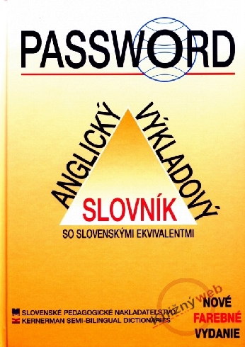 PASSWORD - ANGLICKY VYKLADOVY SLOVNIK