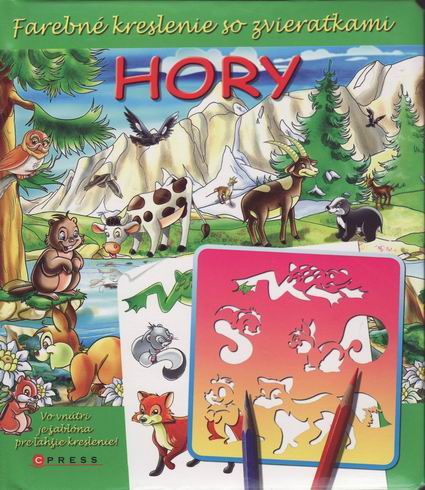 HORY - FAREBNE KRESLENIE SO ZVIERATKAMI + SABLONY