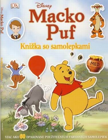 MACKO PUF KNIZKA SO SAMOLEPKAMI