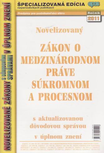 NOVEL.ZAKON O MEDZINARODNOM PRAVE SUKROMNOM A PROCESNOM 24/11