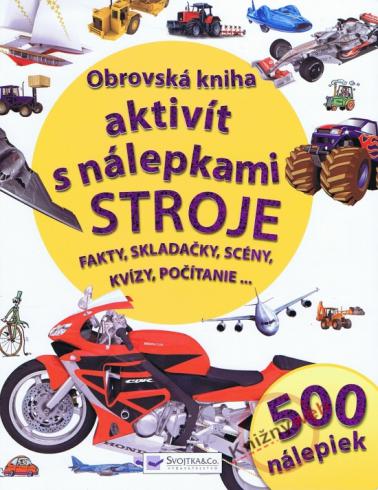 OBROVSKA KNIHA AKTIVIT S NALEPKAMI STROJE