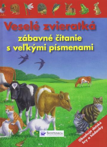 VESELE ZVIERATKA ZABAVNE CITANIE S VELKYMI PISMENAMI